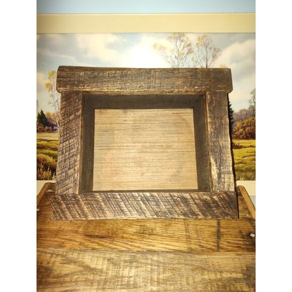 Reclaimed Wood Rustic Shadow Box - 4" Depth - Perfect for Crafters & Artists - Picture 1 of 6